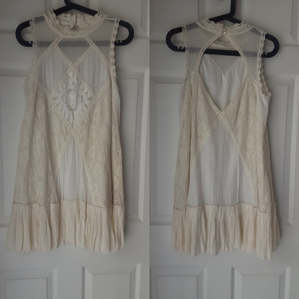 Free People cream dress